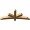 Ekena Millwork Alberta Rough Sawn Timber Gable Bracket, Western Red Cedar, 60"W x 25"H x 4"D x 4"F, 10/12 Pitch GBW060X25X0404ALB00RWR - alternate 5